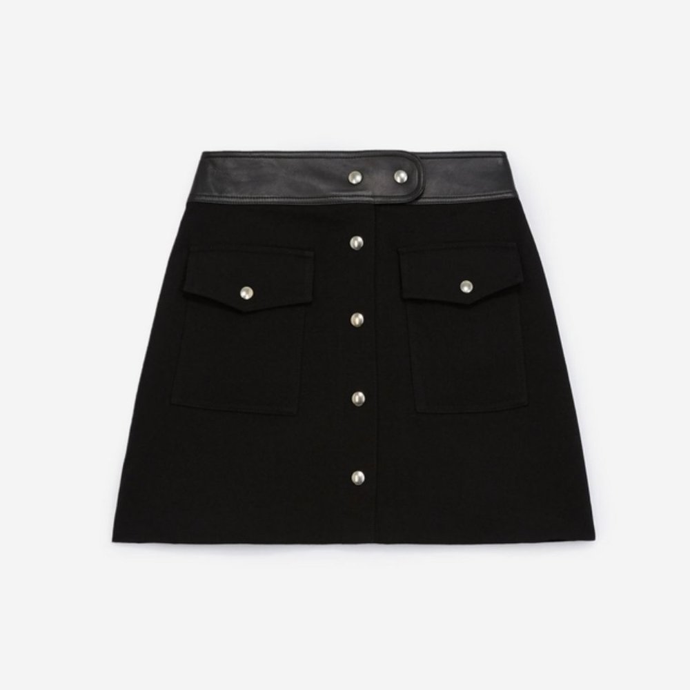 NWOT The Kooples Button SKirt